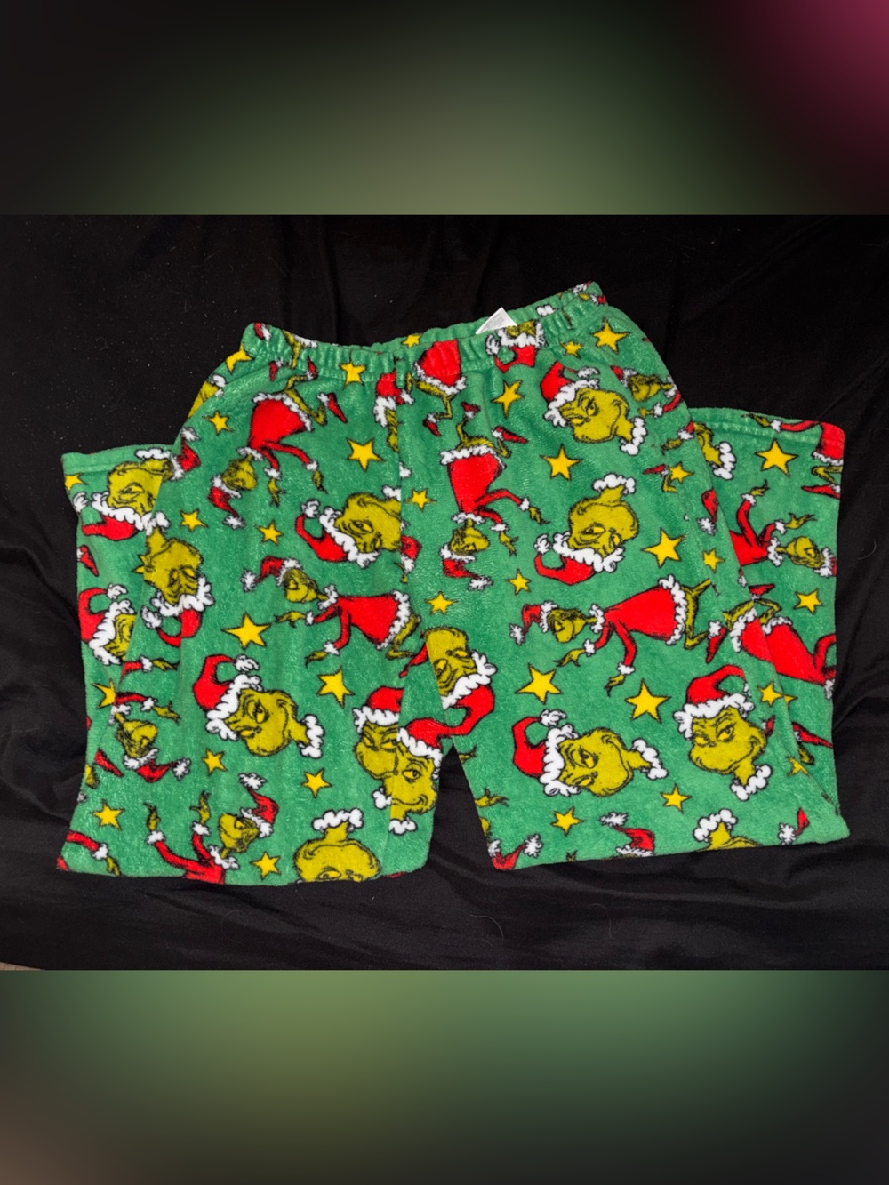 Dr. Seuss Grinch Green Red Yellow Holiday Women’s Pajama Pants